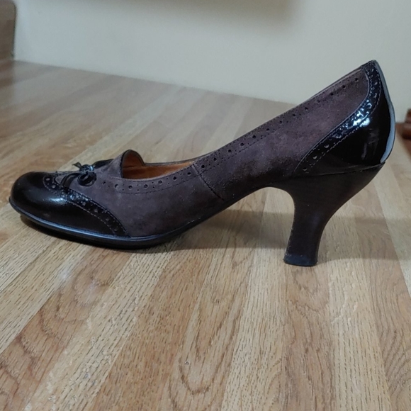 Sofft Leather & Suede Heels 7M - Picture 7 of 14